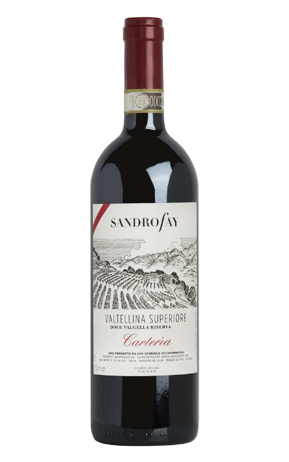 Sandro Fay Carteria Valtellina Superiore Valgella Riserva DOCG 2015 桑德羅‧費酒莊 卡泰利亞 瓦爾泰利納優質陳年紅酒